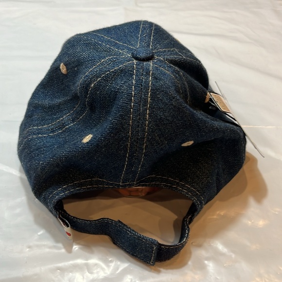 Don’t Mess With Texas new blue DENIM JEAN HAT Billed Cap Adjustable  WHITE BLUE - Picture 7 of 12